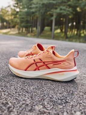 Asics GT-2000 13 Peach and Red Athletic Running Shoes